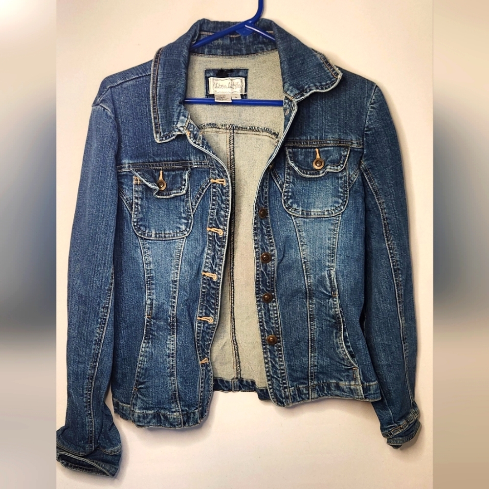 Live a Little Women's Denim Jacket Size Medium